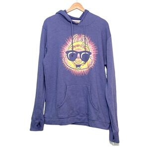 Disney Hoodie Adult Small Purple Chip & Dale Sunglasses Parks Long Sleeve Large